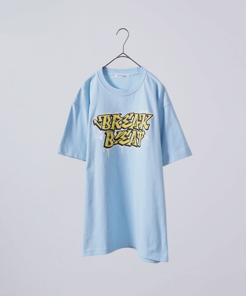 MODISH GAZE(モディシュガゼ)の「MODISH GAZE 7.4スーパーヘビーオンス 発泡プリント グラフィック 半袖Tシャツ BREAK BEAT(Tシャツ/カットソー・メンズ・ライトブルー/ブラック/ホワイト・XL/M/L)」の11枚目の写真