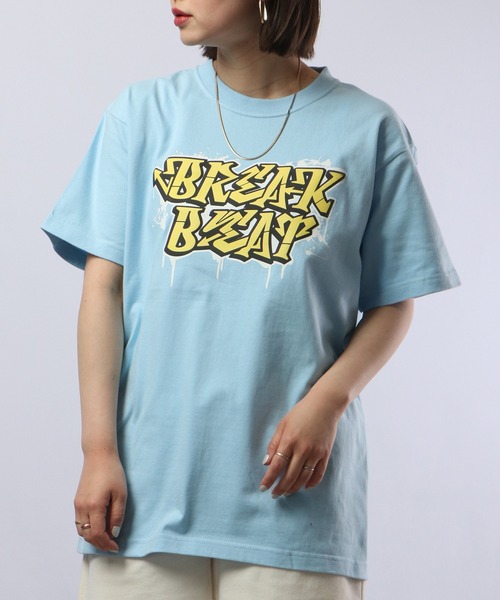 MODISH GAZE(モディシュガゼ)の「MODISH GAZE 7.4スーパーヘビーオンス 発泡プリント グラフィック 半袖Tシャツ BREAK BEAT(Tシャツ/カットソー・メンズ・ライトブルー/ブラック/ホワイト・XL/M/L)」の15枚目の写真