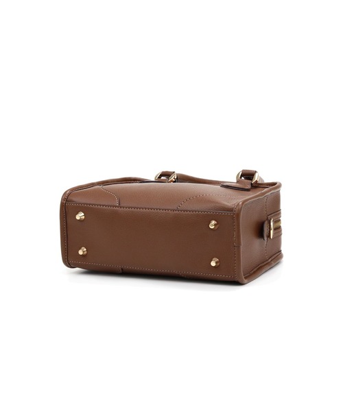 MIAN （ミアン）の「2wayスクエアハンドバッグ（ハンドバッグ・レディース・ブラック/アイボリー/ボルドー/ブラウン・FREE）」の7枚目の写真