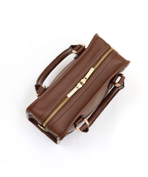 MIAN （ミアン）の「2wayスクエアハンドバッグ（ハンドバッグ・レディース・ブラック/アイボリー/ボルドー/ブラウン・FREE）」の8枚目の写真