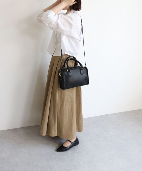 MIAN （ミアン）の「2wayスクエアハンドバッグ（ハンドバッグ・レディース・ブラック/アイボリー/ボルドー/ブラウン・FREE）」の22枚目の写真