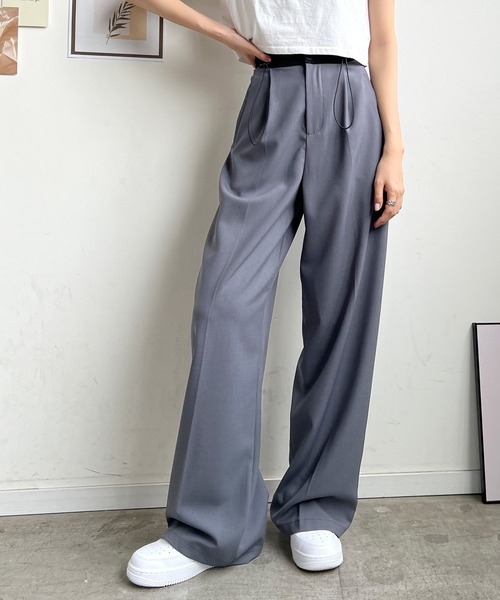 Futier land(フューティアランド)の「バイカラードロストスラックス(スラックス・レディース・グレー/ブラック・MEDIUM/LARGE)」の10枚目の写真
