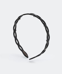 ALEXANDRE DE PARIS TWISTED SATIN HEADBAND アレクサンドル ドゥ パリ