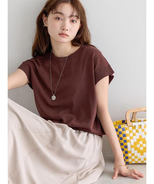 AMERICAN HOLIC(アメリカンホリック)の「フレンチスリーブニットプルオーバー(ニット/セーター・レディース・ブラウン/レッド/ブラック/その他6/その他7・M/L)」の8枚目の写真