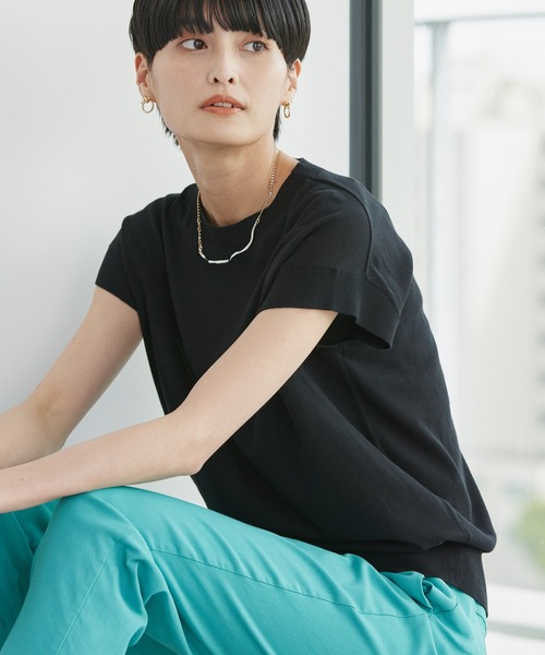 AMERICAN HOLIC(アメリカンホリック)の「フレンチスリーブニットプルオーバー(ニット/セーター・レディース・ブラウン/レッド/ブラック/その他6/その他7・M/L)」の2枚目の写真