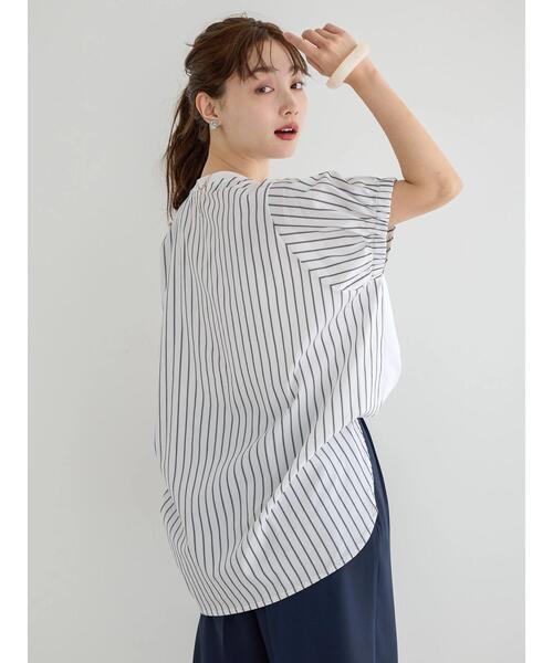 AMERICAN HOLIC（アメリカンホリック）の「接触冷感異素材カットチュニック（チュニック・レディース・グレイッシュベージュ/ミント/ブラック/ネイビー/オフホワイト・L/M）」の7枚目の写真