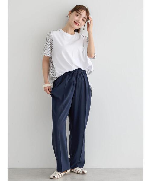 AMERICAN HOLIC（アメリカンホリック）の「接触冷感異素材カットチュニック（チュニック・レディース・グレイッシュベージュ/ミント/ブラック/ネイビー/オフホワイト・L/M）」の8枚目の写真