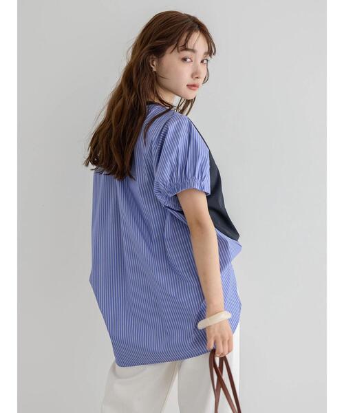 AMERICAN HOLIC（アメリカンホリック）の「接触冷感異素材カットチュニック（チュニック・レディース・グレイッシュベージュ/ミント/ブラック/ネイビー/オフホワイト・L/M）」の14枚目の写真