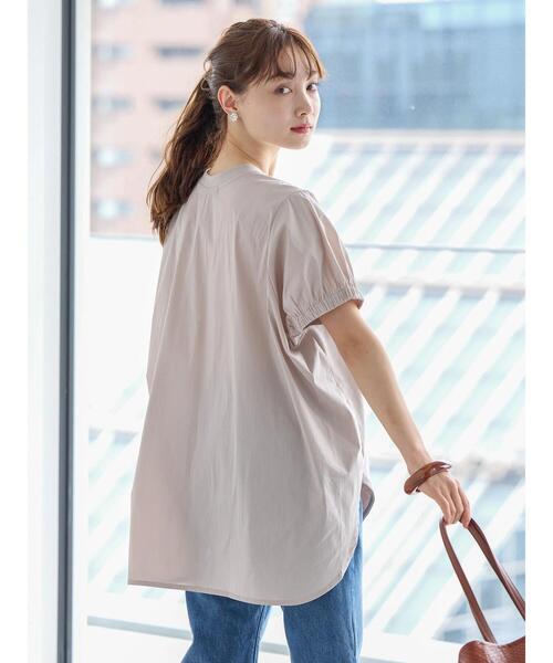 AMERICAN HOLIC（アメリカンホリック）の「接触冷感異素材カットチュニック（チュニック・レディース・グレイッシュベージュ/ミント/ブラック/ネイビー/オフホワイト・L/M）」の17枚目の写真