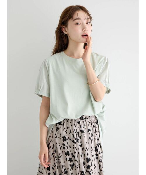 AMERICAN HOLIC（アメリカンホリック）の「接触冷感異素材カットチュニック（チュニック・レディース・グレイッシュベージュ/ミント/ブラック/ネイビー/オフホワイト・L/M）」の20枚目の写真