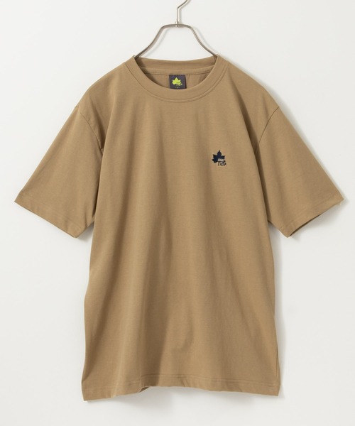 LOGOS(ロゴス)の「LOGOS PARK ロゴス パ―ク ワンポイント刺繍半袖Tシャツ(Tシャツ/カットソー・メンズ・マルチ/グレー/オレンジ/ネイビー/ベージュ・M/L/XL)」の2枚目の写真
