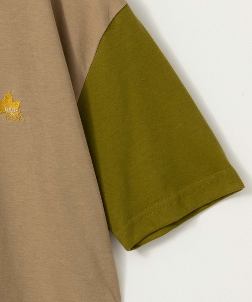 LOGOS(ロゴス)の「LOGOS PARK ロゴス パ―ク ワンポイント刺繍半袖Tシャツ(Tシャツ/カットソー・メンズ・マルチ/グレー/オレンジ/ネイビー/ベージュ・M/L/XL)」の11枚目の写真