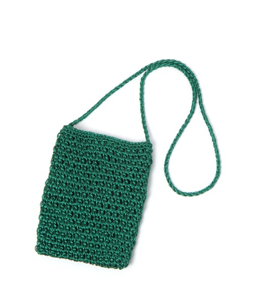 LEPSIM(レプシィム)の「編み編みミニショルダー 906723(ショルダーバッグ・レディース・ブラック/グリーン/グリーン系その他/パープル・ONE SIZE)」の1枚目の写真