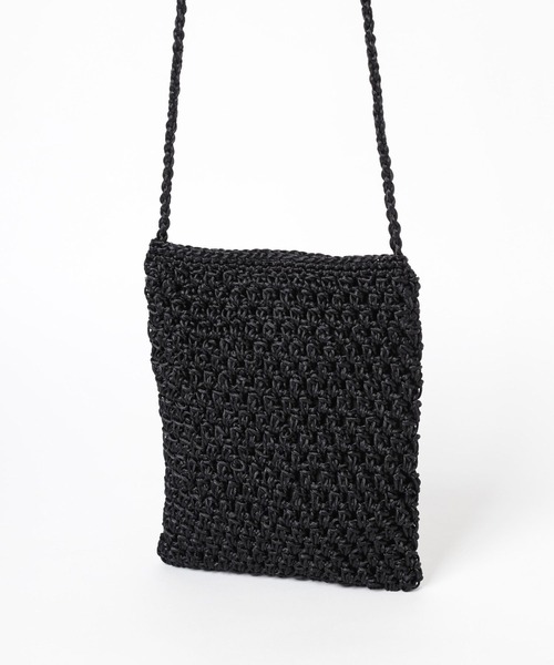 LEPSIM(レプシィム)の「編み編みミニショルダー 906723(ショルダーバッグ・レディース・ブラック/グリーン/グリーン系その他/パープル・ONE SIZE)」の5枚目の写真