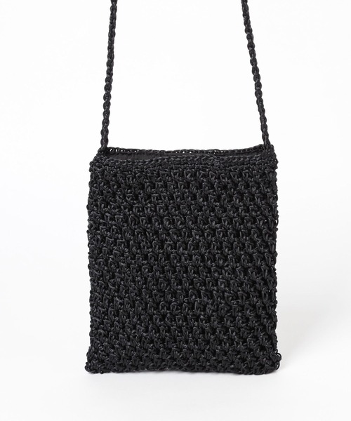 LEPSIM(レプシィム)の「編み編みミニショルダー 906723(ショルダーバッグ・レディース・ブラック/グリーン/グリーン系その他/パープル・ONE SIZE)」の7枚目の写真