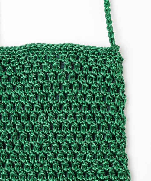 LEPSIM(レプシィム)の「編み編みミニショルダー 906723(ショルダーバッグ・レディース・ブラック/グリーン/グリーン系その他/パープル・ONE SIZE)」の15枚目の写真