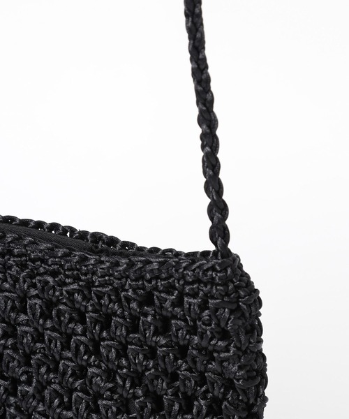 LEPSIM(レプシィム)の「編み編みミニショルダー 906723(ショルダーバッグ・レディース・ブラック/グリーン/グリーン系その他/パープル・ONE SIZE)」の8枚目の写真