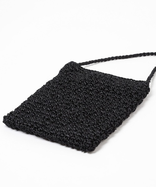 LEPSIM(レプシィム)の「編み編みミニショルダー 906723(ショルダーバッグ・レディース・ブラック/グリーン/グリーン系その他/パープル・ONE SIZE)」の9枚目の写真