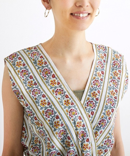 Shanti Shanti ブロックプリント ディンティノースリワンピ【WEB限定】（ワンピース）｜チチカカ（チチカカ）