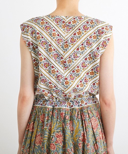 Shanti Shanti ブロックプリント ディンティノースリワンピ【WEB限定】（ワンピース）｜チチカカ（チチカカ）