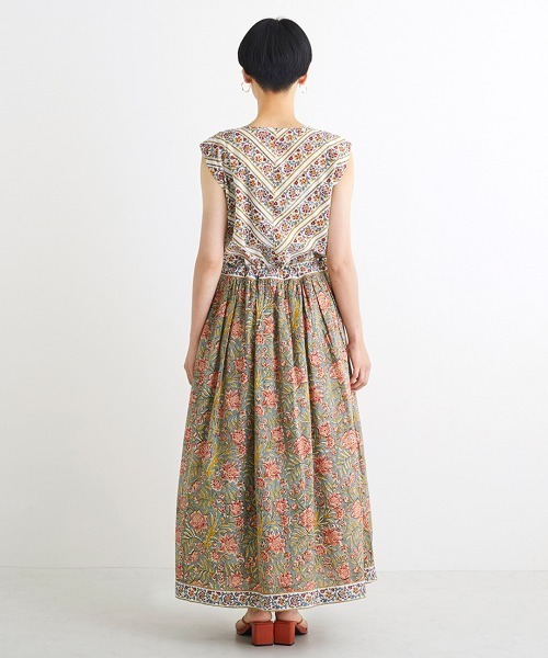 Shanti Shanti ブロックプリント ディンティノースリワンピ【WEB限定】（ワンピース）｜チチカカ（チチカカ）