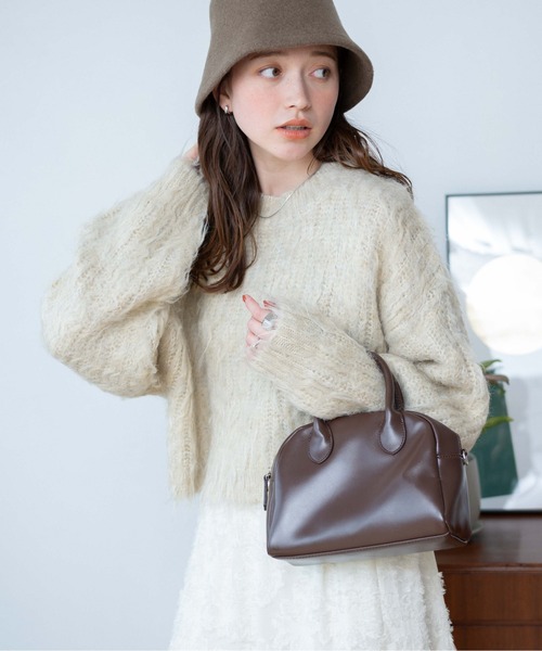 WEGO（ウィゴー）の「WEGO/ブラッシュニットショートプルオーバー（ニット/セーター・レディース・イエロー/ダークグリーン/ベージュ/ダークグレー/ホワイト/ライトグレー/グリーン/ブルー系その他・FREE）」の19枚目の写真