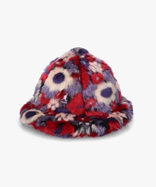 KANGOL（カンゴール）の「KANGOL FAUX FUR CASUAL（ハット・レディース・ブラック/ブルー/オリーブ/チャコール/クリーム/ゼブラ/カモフラージュ/ブラウン/パープル・LARGE/X-LARGE/SMALL/MEDIUM）」の7枚目の写真