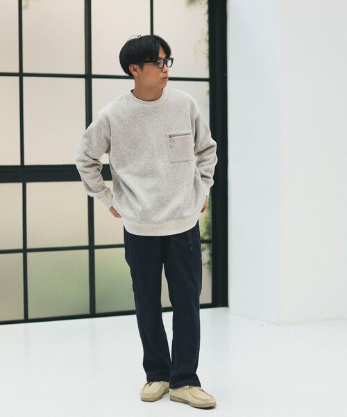 B:MING by BEAMS(ビーミングバイビームス)の「B:MING by BEAMS / ライトフリース クルーネック 23F(スウェット・メンズ・オリーブ/ライトグレー/チャコールグレー/ネイビー・MEDIUM/X-LARGE/SMALL/LARGE)」の5枚目の写真