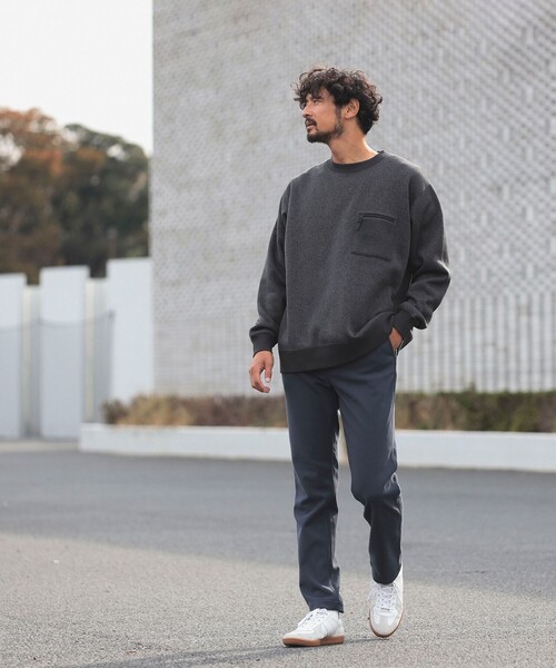 B:MING by BEAMS(ビーミングバイビームス)の「B:MING by BEAMS / ライトフリース クルーネック 23F(スウェット・メンズ・オリーブ/ライトグレー/チャコールグレー/ネイビー・MEDIUM/X-LARGE/SMALL/LARGE)」の7枚目の写真