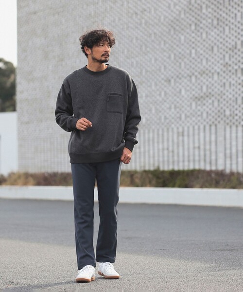 B:MING by BEAMS(ビーミングバイビームス)の「B:MING by BEAMS / ライトフリース クルーネック 23F(スウェット・メンズ・オリーブ/ライトグレー/チャコールグレー/ネイビー・MEDIUM/X-LARGE/SMALL/LARGE)」の8枚目の写真