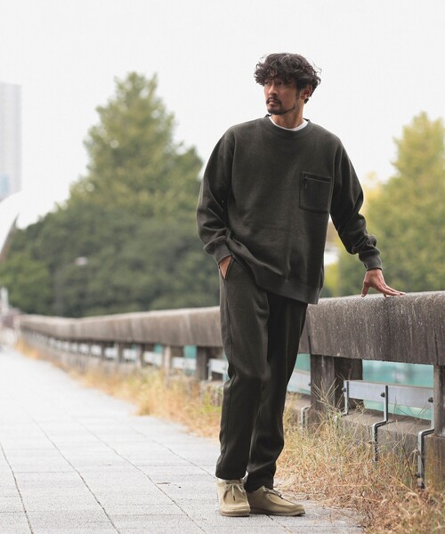 B:MING by BEAMS(ビーミングバイビームス)の「B:MING by BEAMS / ライトフリース クルーネック 23F(スウェット・メンズ・オリーブ/ライトグレー/チャコールグレー/ネイビー・MEDIUM/X-LARGE/SMALL/LARGE)」の10枚目の写真