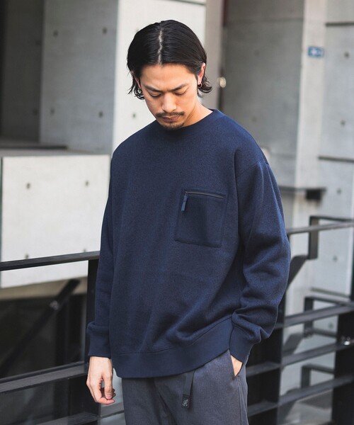 B:MING by BEAMS(ビーミングバイビームス)の「B:MING by BEAMS / ライトフリース クルーネック 23F(スウェット・メンズ・オリーブ/ライトグレー/チャコールグレー/ネイビー・MEDIUM/X-LARGE/SMALL/LARGE)」の13枚目の写真