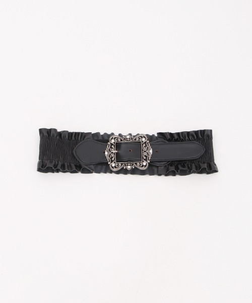 axes femme（アクシーズファム）の「クラシカルバックルゴムベルト（ベルト・レディース・ブラウン/ブラック/ゴールド・FREE）」の5枚目の写真