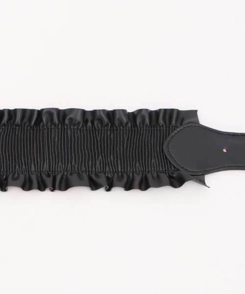 axes femme（アクシーズファム）の「クラシカルバックルゴムベルト（ベルト・レディース・ブラウン/ブラック/ゴールド・FREE）」の8枚目の写真