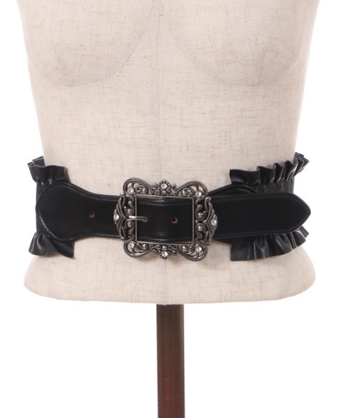 axes femme（アクシーズファム）の「クラシカルバックルゴムベルト（ベルト・レディース・ブラウン/ブラック/ゴールド・FREE）」の13枚目の写真