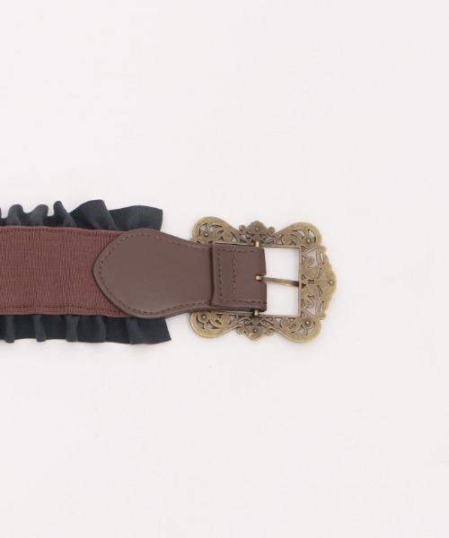 axes femme（アクシーズファム）の「クラシカルバックルゴムベルト（ベルト・レディース・ブラウン/ブラック/ゴールド・FREE）」の21枚目の写真