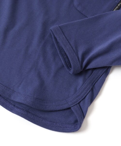 Ampersand（アンパサンド）の「ゆったりシンプルロングスリーブTシャツ（Tシャツ/カットソー・キッズ・チャコール/グリーン/ブラウン/レッド/ブラック/パープル・80/90/95/100/110/120/130/140）」の13枚目の写真