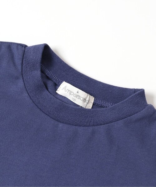 Ampersand（アンパサンド）の「ゆったりシンプルロングスリーブTシャツ（Tシャツ/カットソー・キッズ・チャコール/グリーン/ブラウン/レッド/ブラック/パープル・80/90/95/100/110/120/130/140）」の11枚目の写真