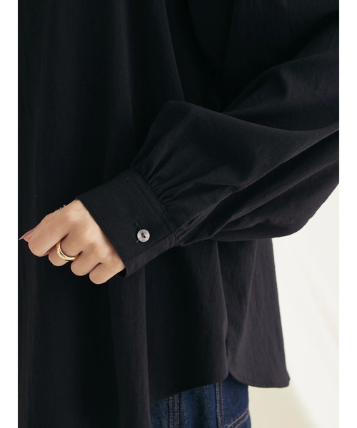 CRAFT STANDARD BOUTIQUE(クラフトスタンダードブティック)の「レーヨンデシンドルマンブラウス(シャツ/ブラウス・レディース・モカ/オフホワイト/ブラック・FREE)」の16枚目の写真