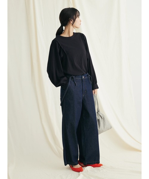 CRAFT STANDARD BOUTIQUE(クラフトスタンダードブティック)の「レーヨンデシンドルマンブラウス(シャツ/ブラウス・レディース・モカ/オフホワイト/ブラック・FREE)」の18枚目の写真