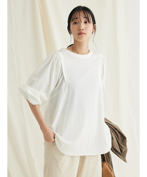 CRAFT STANDARD BOUTIQUE(クラフトスタンダードブティック)の「レーヨンデシンドルマンブラウス(シャツ/ブラウス・レディース・モカ/オフホワイト/ブラック・FREE)」の21枚目の写真