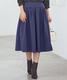フラップポケットタックフレアスカート