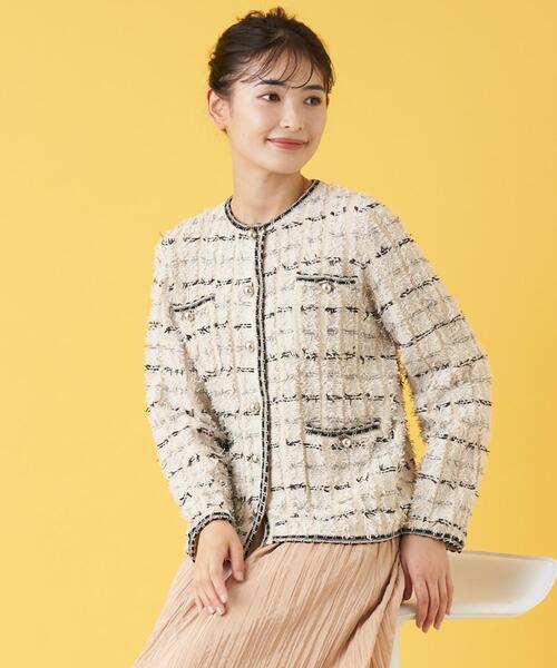 J427 美品 M ヴァレンティノ ニット ツイード ボレロ レディース J427 美品 M ヴァレンティノ ニット ツイード ボレロ レディース