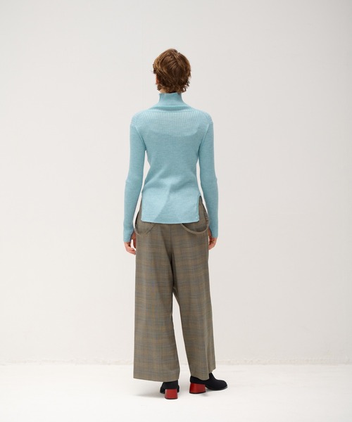 LANVIN en Bleu（ランバンオンブルー）の「メランジブライトリブタートル（ニット/セーター・レディース・ブルー系その他/イエロー/グリーン・38）」の16枚目の写真