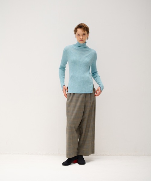 LANVIN en Bleu（ランバンオンブルー）の「メランジブライトリブタートル（ニット/セーター・レディース・ブルー系その他/イエロー/グリーン・38）」の15枚目の写真