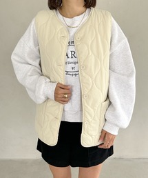 キルティングパディングベスト