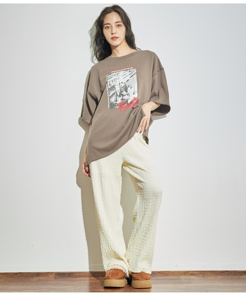 ANAP(アナップ)の「ジャガードカットワイドパンツ【セットアップ対応】(その他パンツ・レディース・ブラック/オフホワイト・FREE)」の15枚目の写真