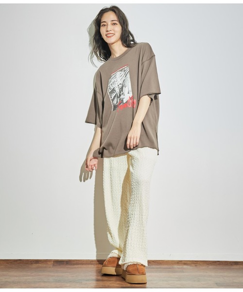 ANAP(アナップ)の「ジャガードカットワイドパンツ【セットアップ対応】(その他パンツ・レディース・ブラック/オフホワイト・FREE)」の14枚目の写真