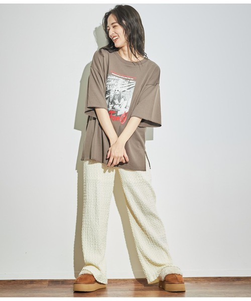 ANAP(アナップ)の「ジャガードカットワイドパンツ【セットアップ対応】(その他パンツ・レディース・ブラック/オフホワイト・FREE)」の12枚目の写真