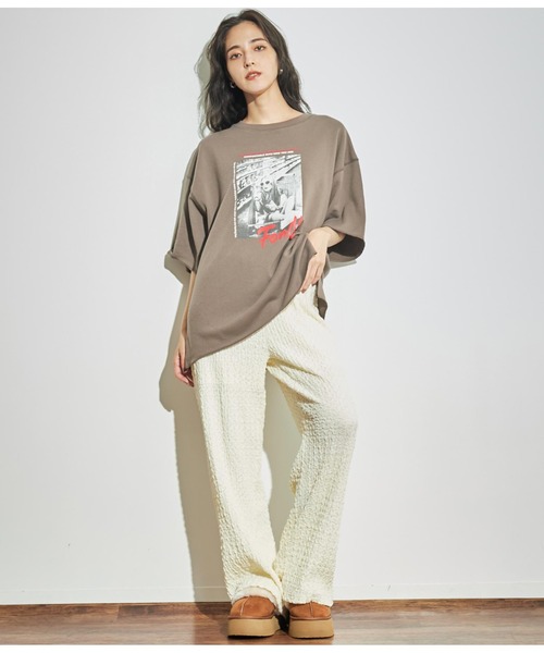 ANAP(アナップ)の「ジャガードカットワイドパンツ【セットアップ対応】(その他パンツ・レディース・ブラック/オフホワイト・FREE)」の10枚目の写真
